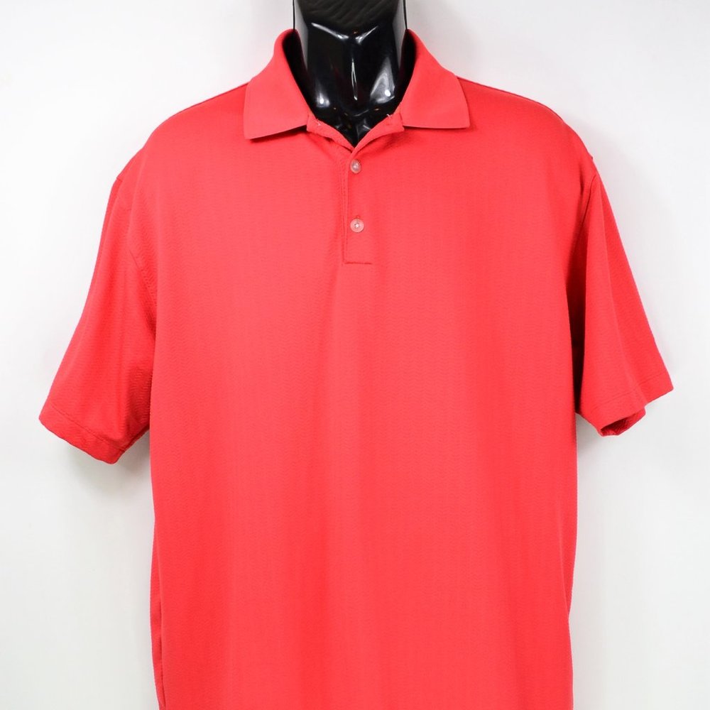 Nike Golf Dri Fit Men's Size XL Burnt Orange Polo Shirt